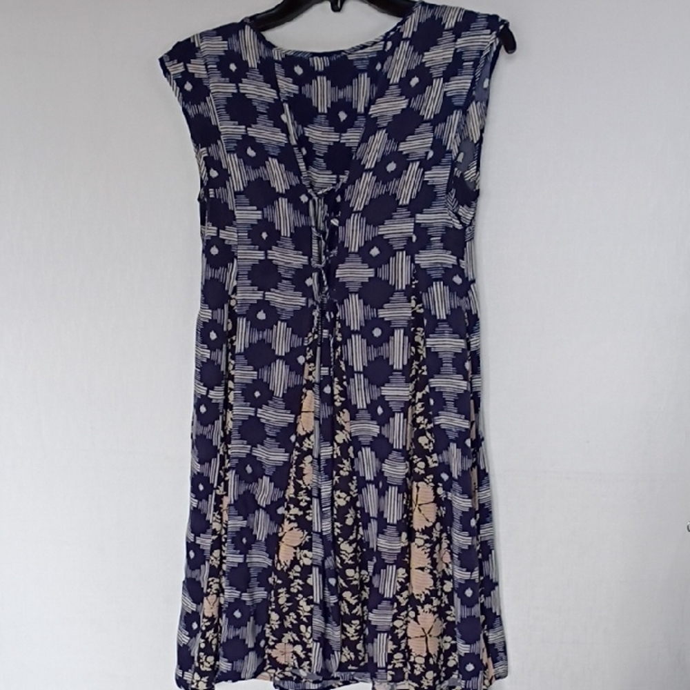 Anthropologie Maeve Geometric & Floral Women's Mini Dress Size XS - Picture 5 of 12
